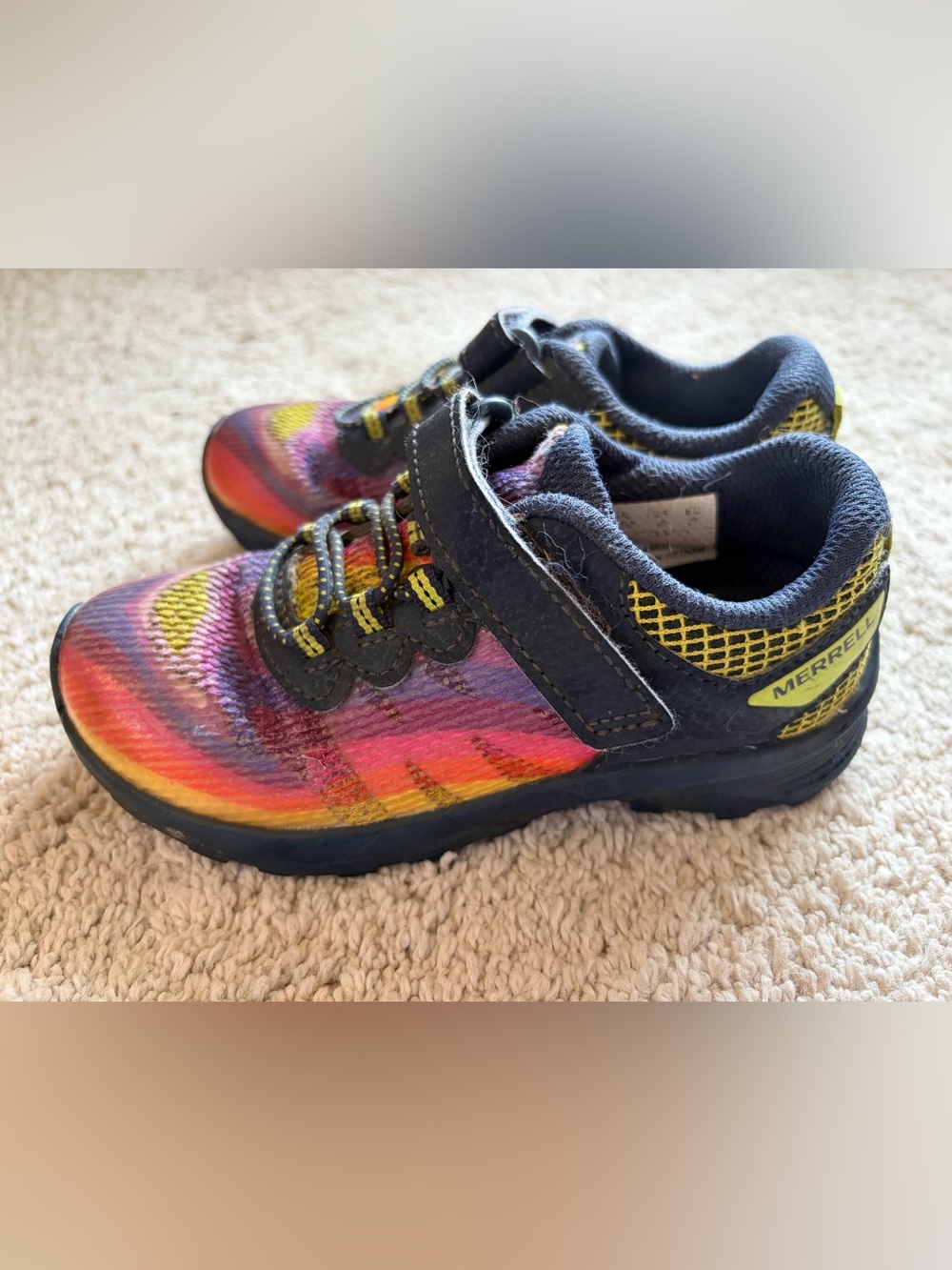 Merrell Kids' Rainbow Multicolor Athletic Shoes - Navy Trim